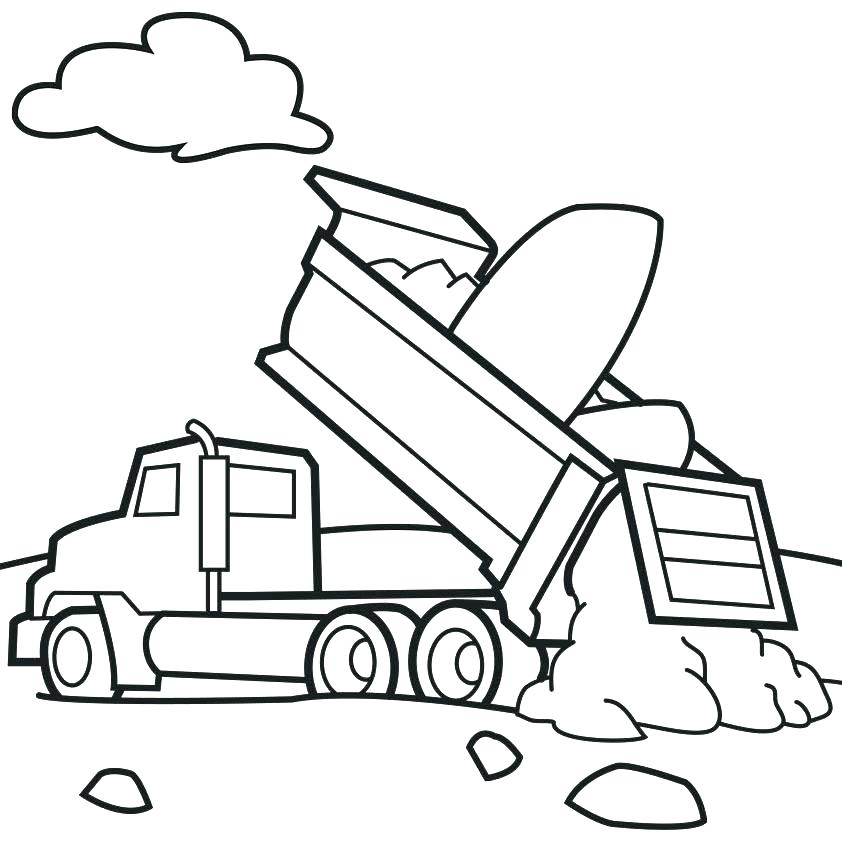 842x842 Printable Truck Coloring Pages Garbage Truck Coloring Pages