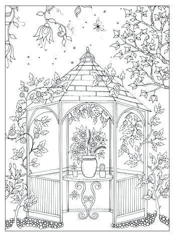 349x469 Garden Coloring Page Garden Coloring Pages For Adults Secret