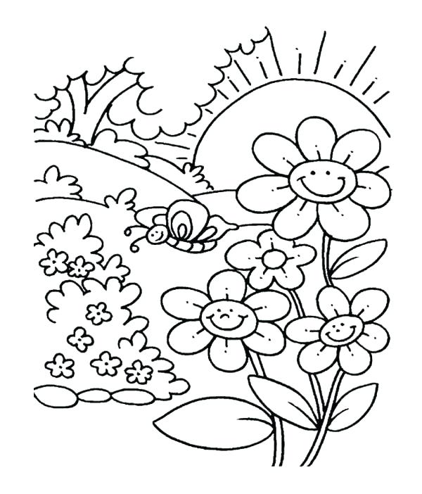 Garden Coloring Pages For Preschool at GetDrawings | Free download
