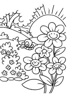236x324 Spring Time Coloring Pages Download Free Spring Time Coloring