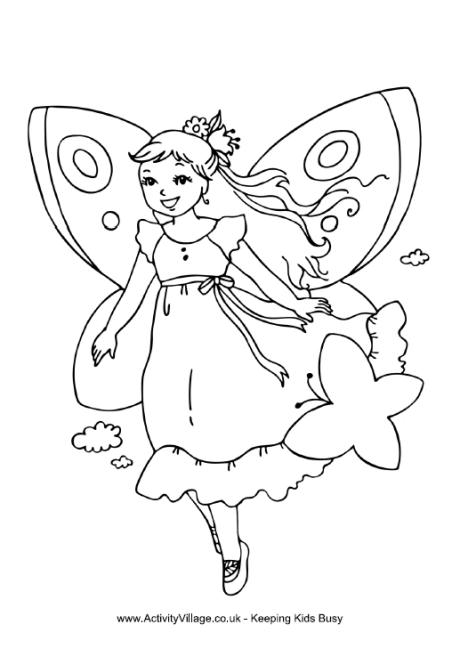 460x657 Fairy Colouring Pages