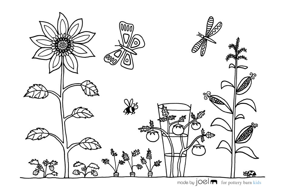 940x624 Gardening Coloring Pages