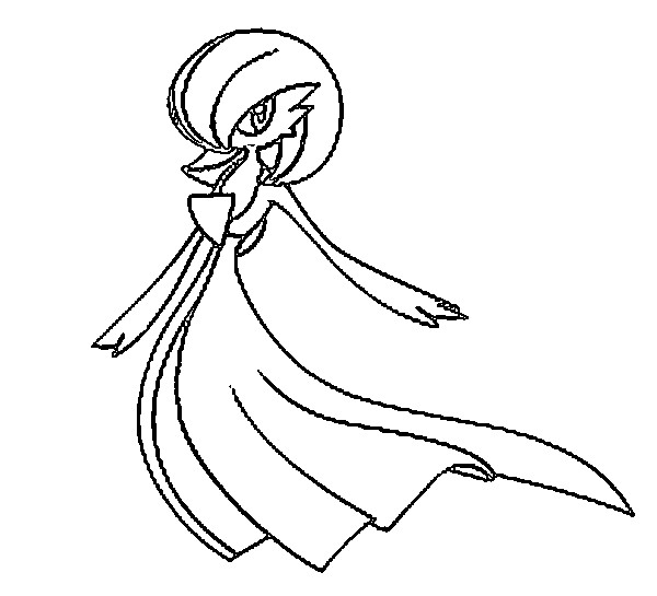 Gardevoir And Gallade Coloring Pages Coloring Pages