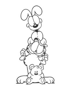 236x308 Garfield Coloring Page Spring! Garfield Spring
