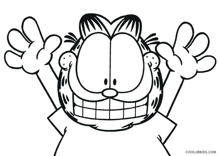 The best free Garfield coloring page images. Download from 279 free ...