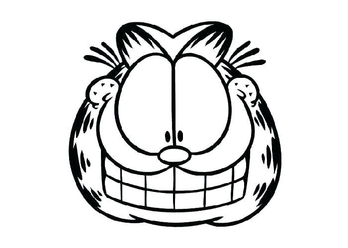 700x500 Garfield Coloring Pages Halloween The Cat Located In Of Book Face