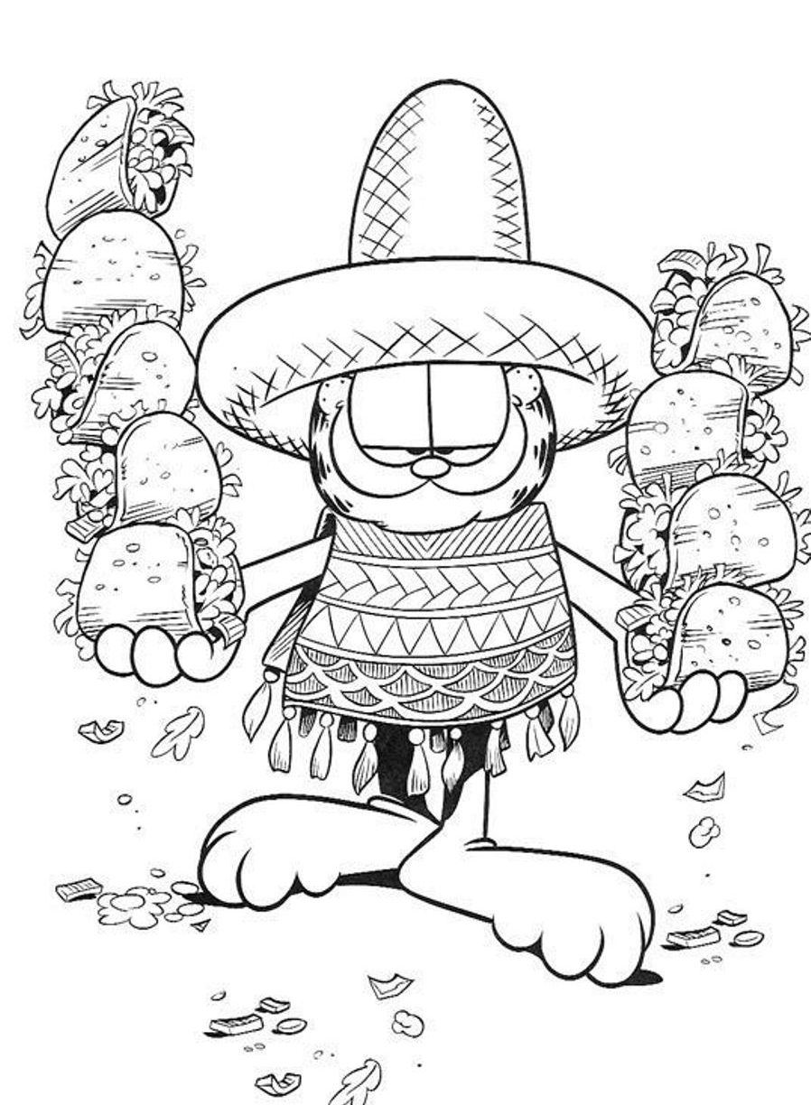 898x1224 Get This Simple Garfield Coloring Pages To Print For Printable