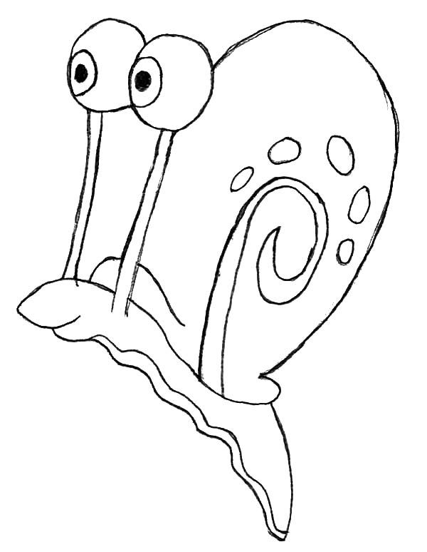 600x774 Gary The Snail Jumping High Coloring Pages Color Luna