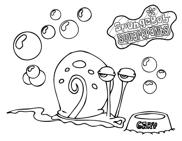 600x464 Gary The Snail And Bubbles Coloring Pages Color Luna