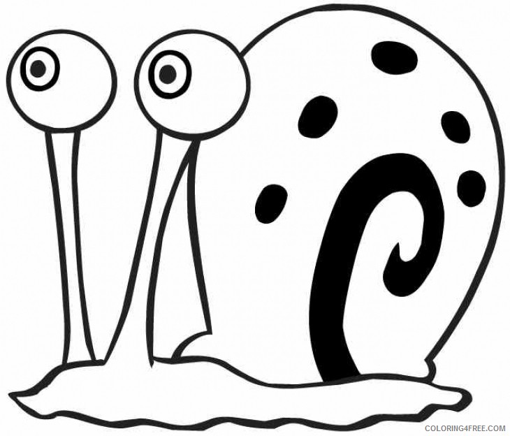 730x624 Spongebob Squarepants Coloring Pages Gary Snail