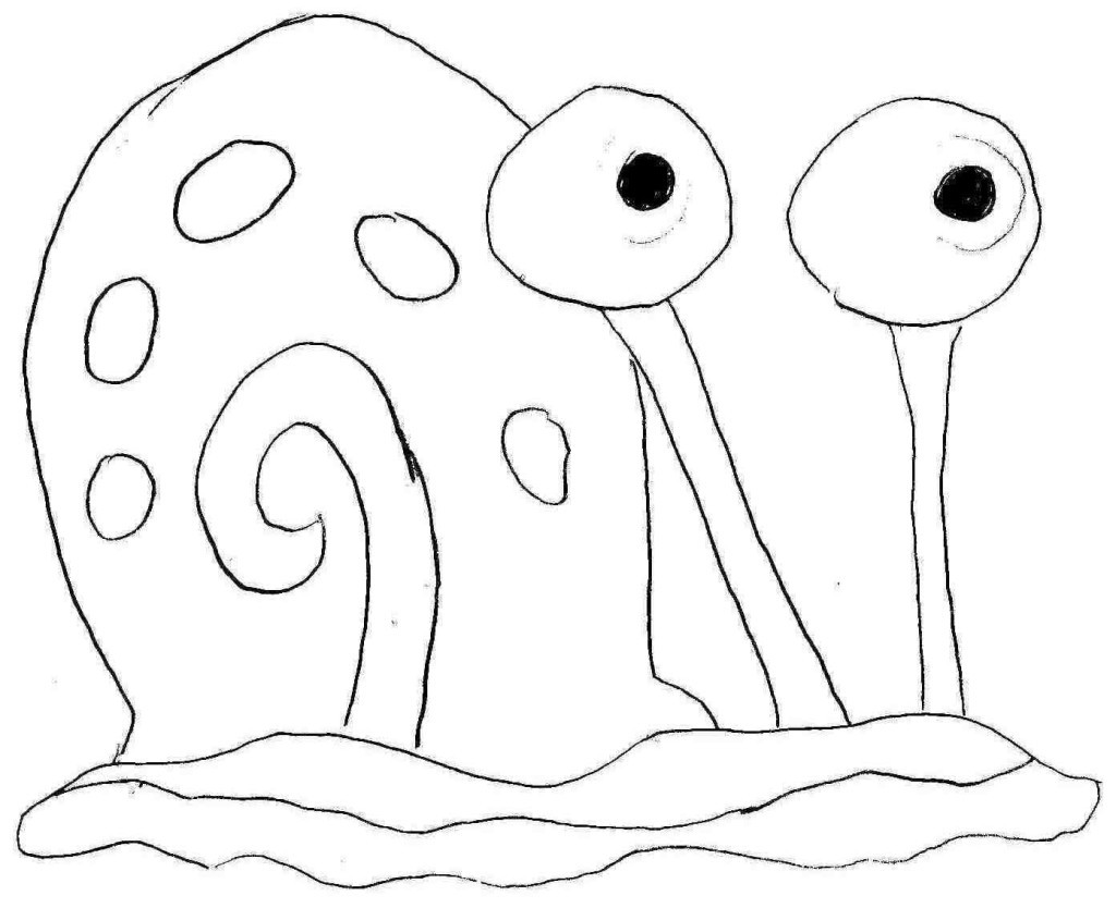 1024x834 Gary The Snail Coloring Pages Elegant Amazing Spongebob