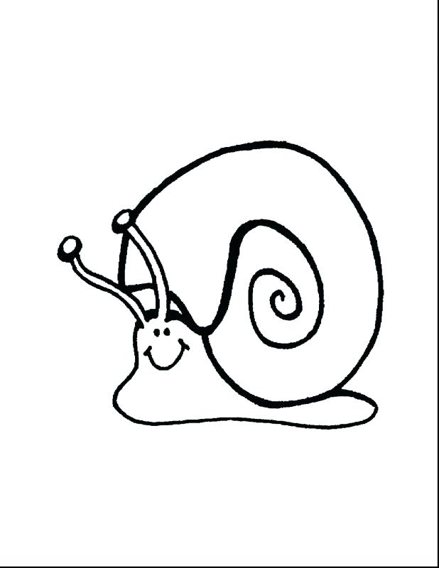 618x800 Snail Coloring Pages Drawn Snail Colouring Pin Pencil