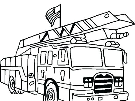 440x330 Fire Truck Coloring Pages Your Will Love Saving The Day With This