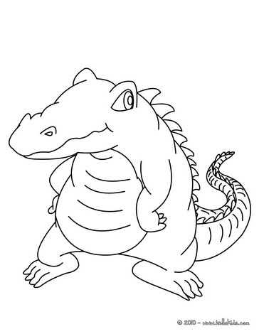 364x470 Alligator Coloring Pages