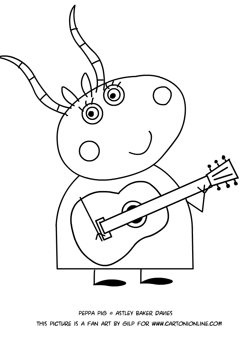 771x1121 Madame Gazelle Coloring Pages