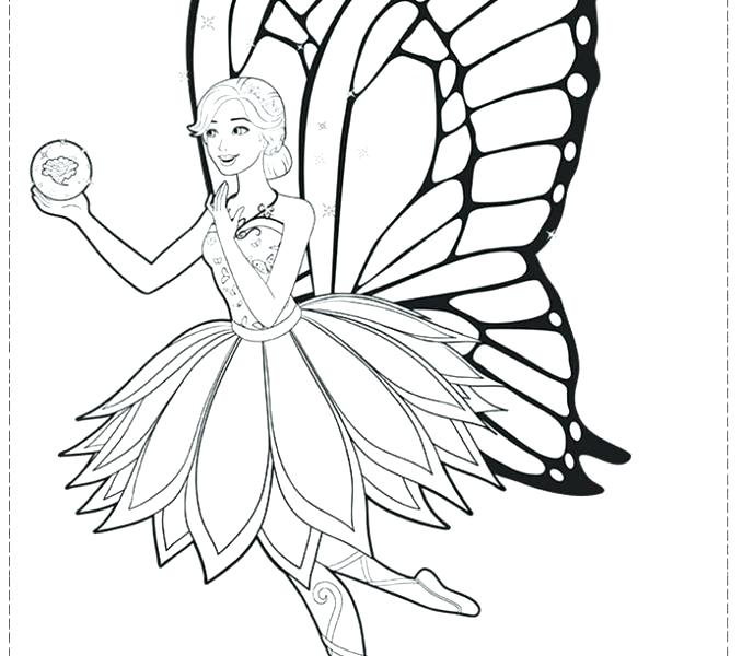 678x600 Barbie Coloring Page Fairy Coloring Pages For Kids Fairy Barbie