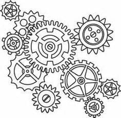 236x231 Cogs And Gears Coloring Pages Sketch Template Steampunk