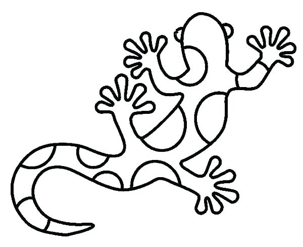 600x488 Lizard Coloring Pages Gecko Coloring Page Free Printable Lizard