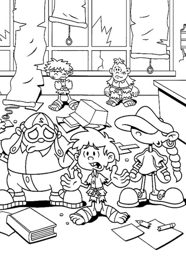 600x840 Kids Next Door Untidy Coloring Page Geek Doors