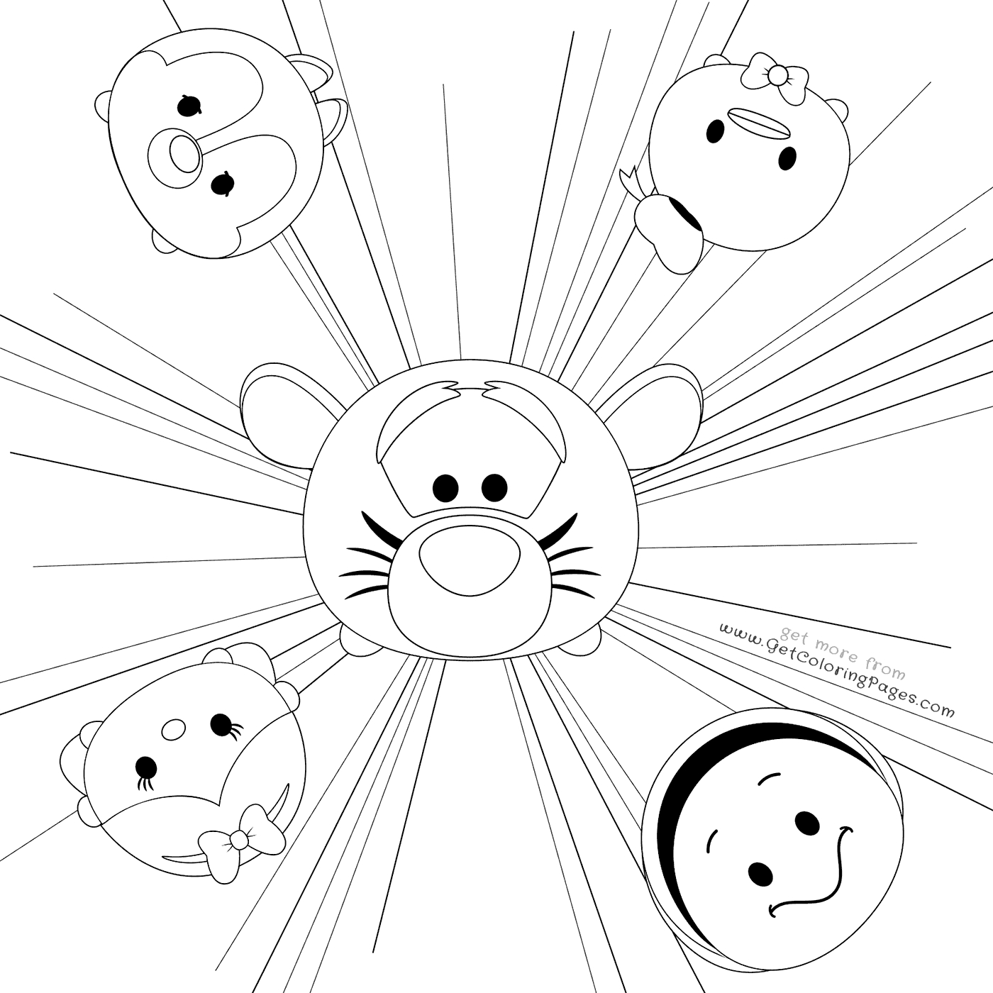 1400x1400 Strong Geek Coloring Pages Tsum Colouring Shee