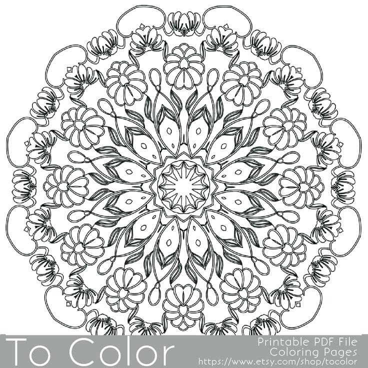 736x736 Intricate Design Coloring Pages Free Intricate Design Coloring