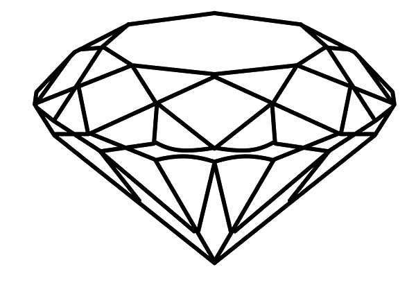 600x424 Diamond Coloring Page Amazing Diamond Coloring Page