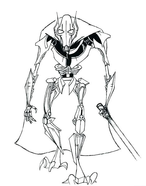 470x600 Jamestown Coloring Pages General Grievous Coloring Pages General