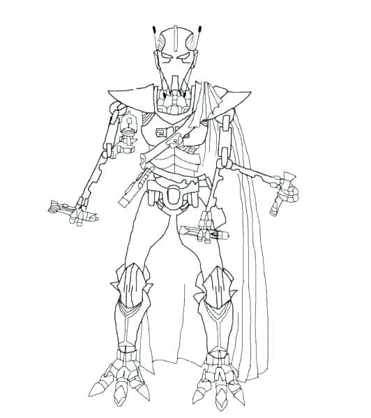 532x600 General Grievous Coloring Page Spaceship On Coloring Page Do You