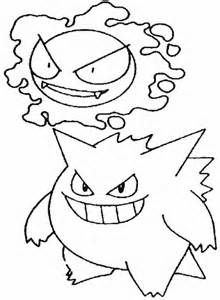 220x300 Gengar Pokemon Coloring Pages Sketch Template Lineart Pokemon