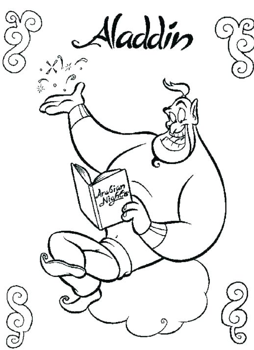 518x713 Aladdin Coloring Pages