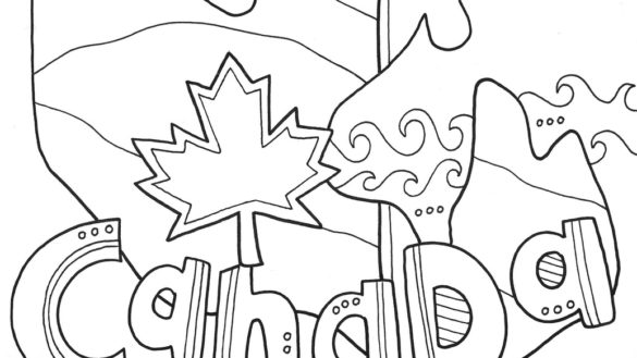 585x329 Geography Coloring Pages School Girl On Lesson Page Free Printable