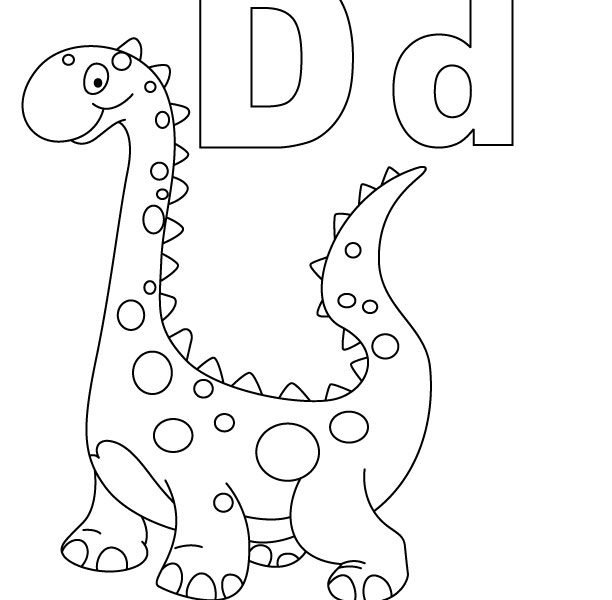 612x600 Coloring Pages For The Letter D Geography Blog Letter D Coloring