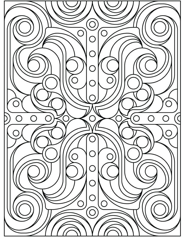 614x790 Geometric Color Pages Free Printable Geometric Coloring Pages