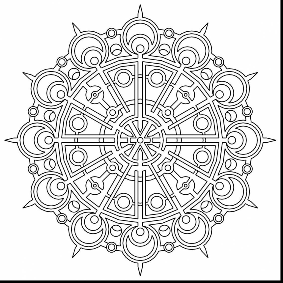 1126x1126 Unbelievable Geometric Mandala Coloring Pages With Geometry