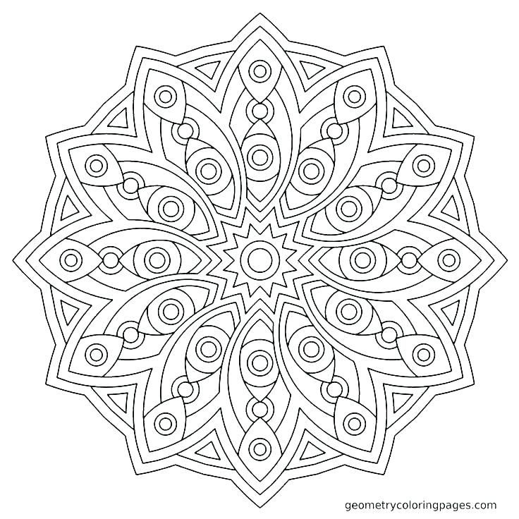 736x736 Geometry Coloring Pages Easy Geometric Coloring Pages Geometric