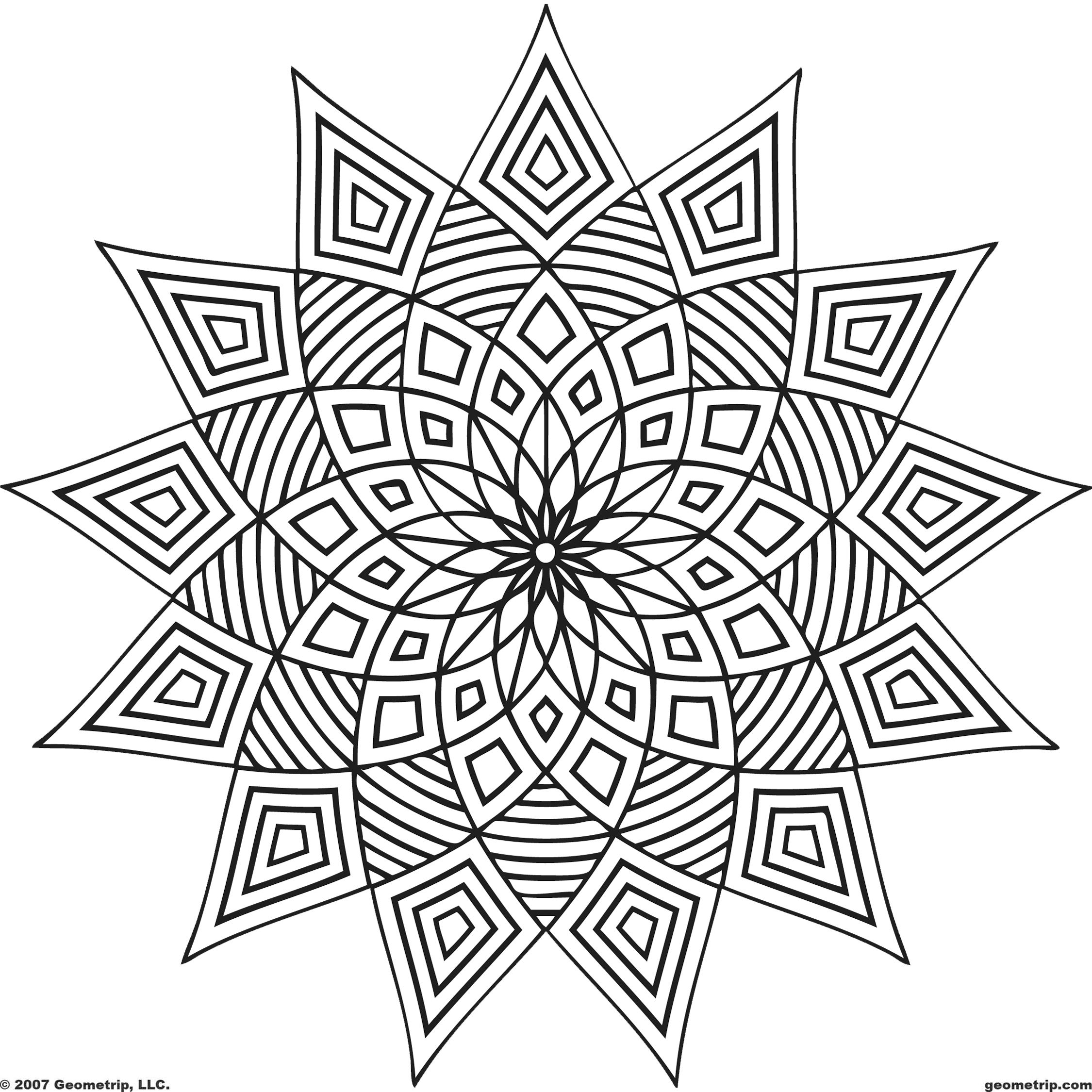 2250x2250 Mandalas Et Coloriages Abstraits Imprimables Pour Soulager Le