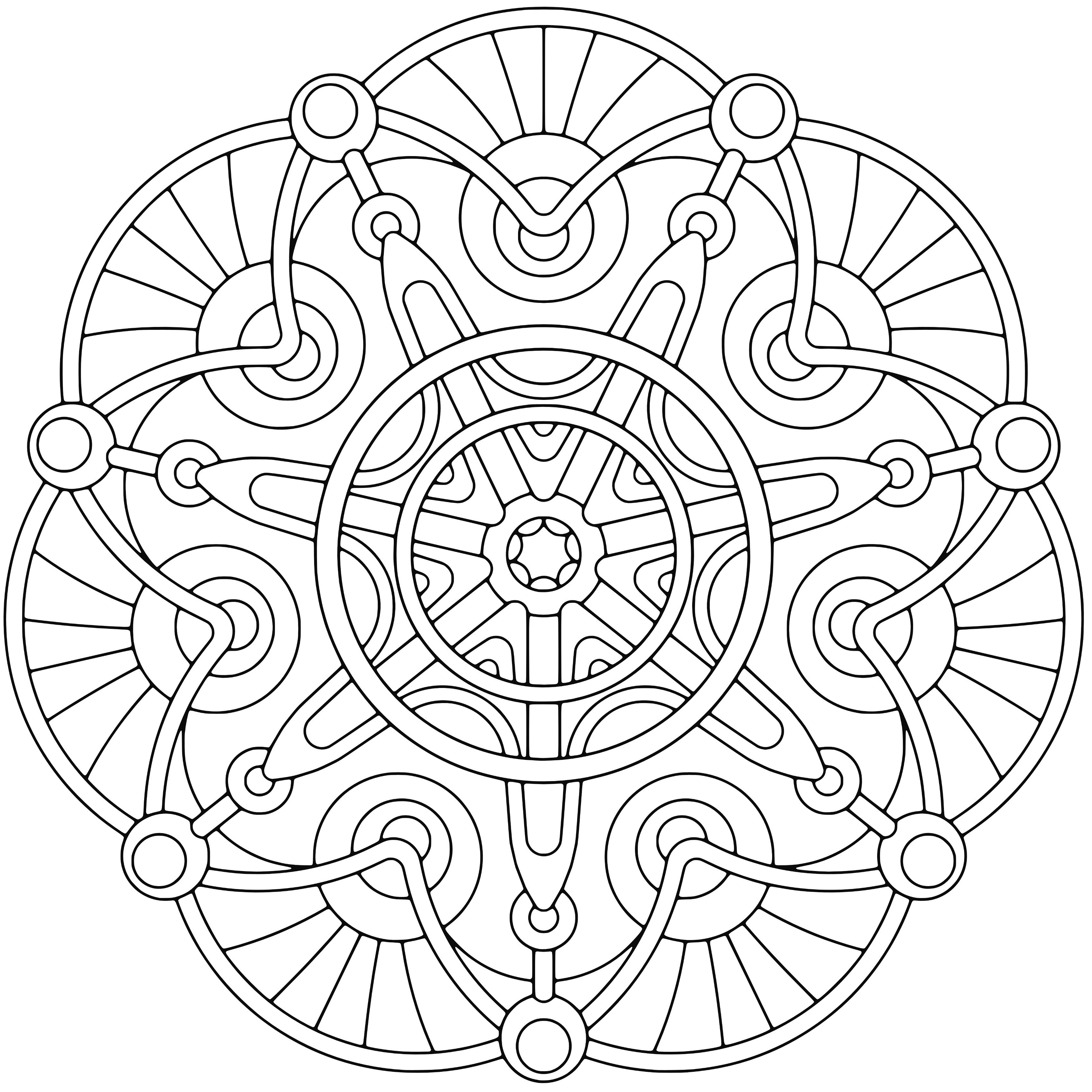 3400x3400 Free Printable Geometric Coloring Pages Adults, Pages Geometric
