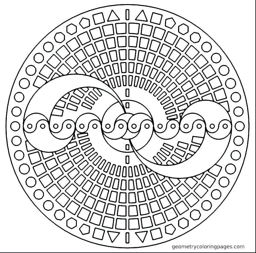 863x851 Geometric Coloring Pages For Adults Coloring Pages Printable