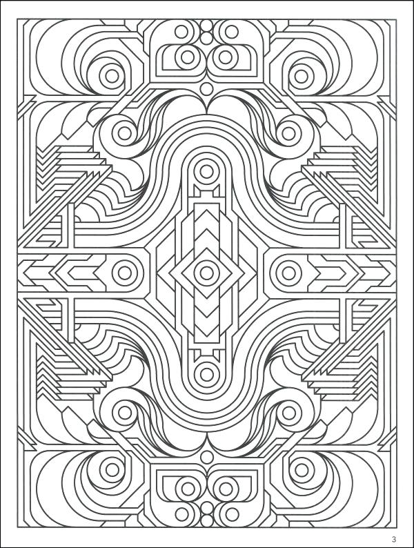 600x794 Geometric Coloring Pages For Adults Geometric Coloring Books