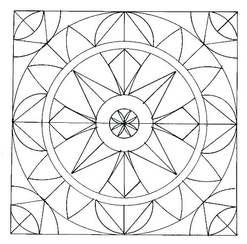 500x493 Free Printable Geometric Coloring Pages Geometric Colouring Pages