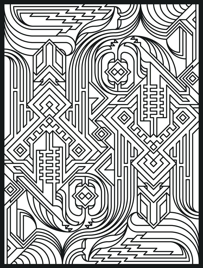 650x856 Awesome Geometric Coloring Pages For Kids Or Geometric Patterns