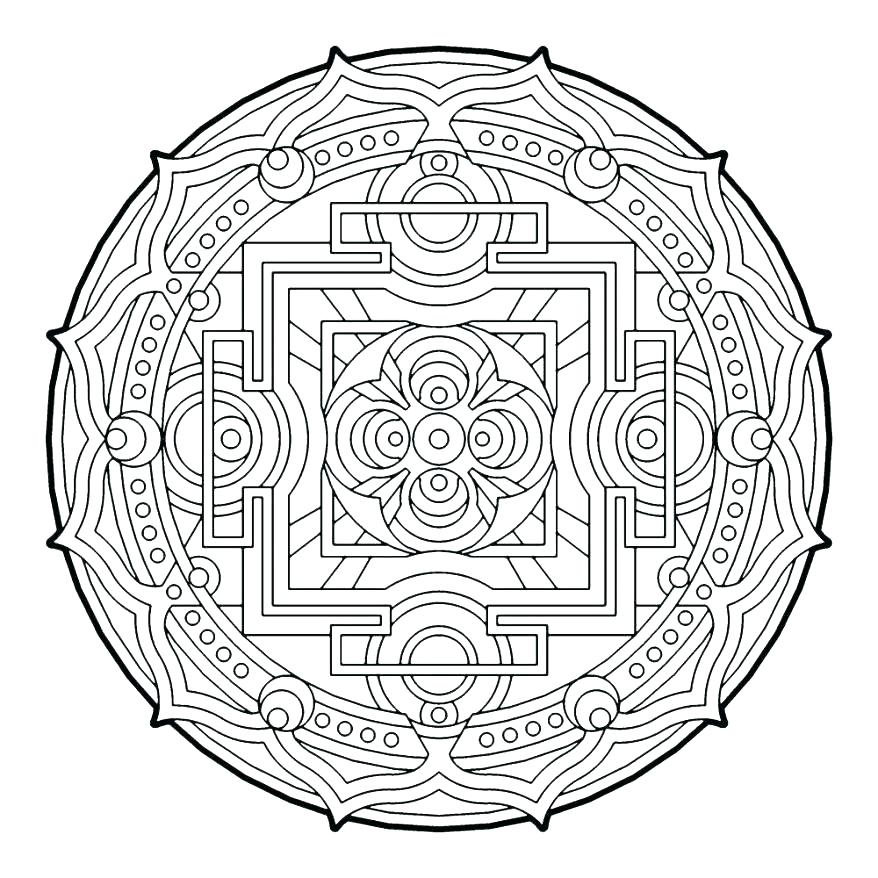 878x878 Cool Design Coloring Sheets Geometrical Design Coloring Book As