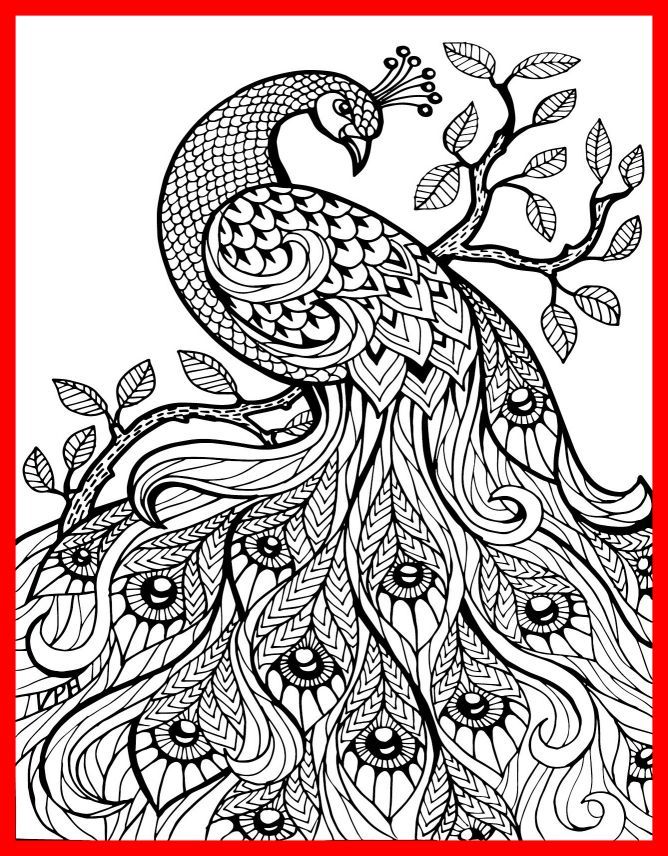 668x856 Geometric Elephant Coloring Pages