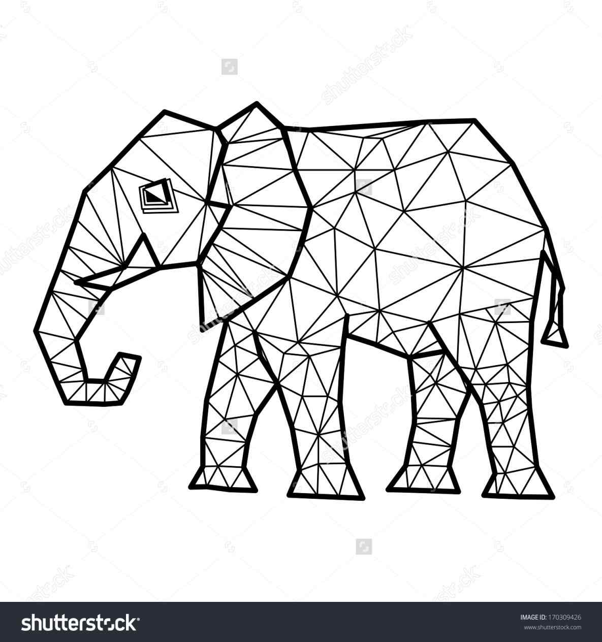 1185x1264 Geometric Elephant Coloring Pages Online Coloring Printable