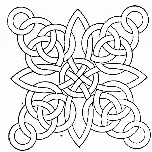 630x630 Geometric Patterns Coloring Pages For Kids