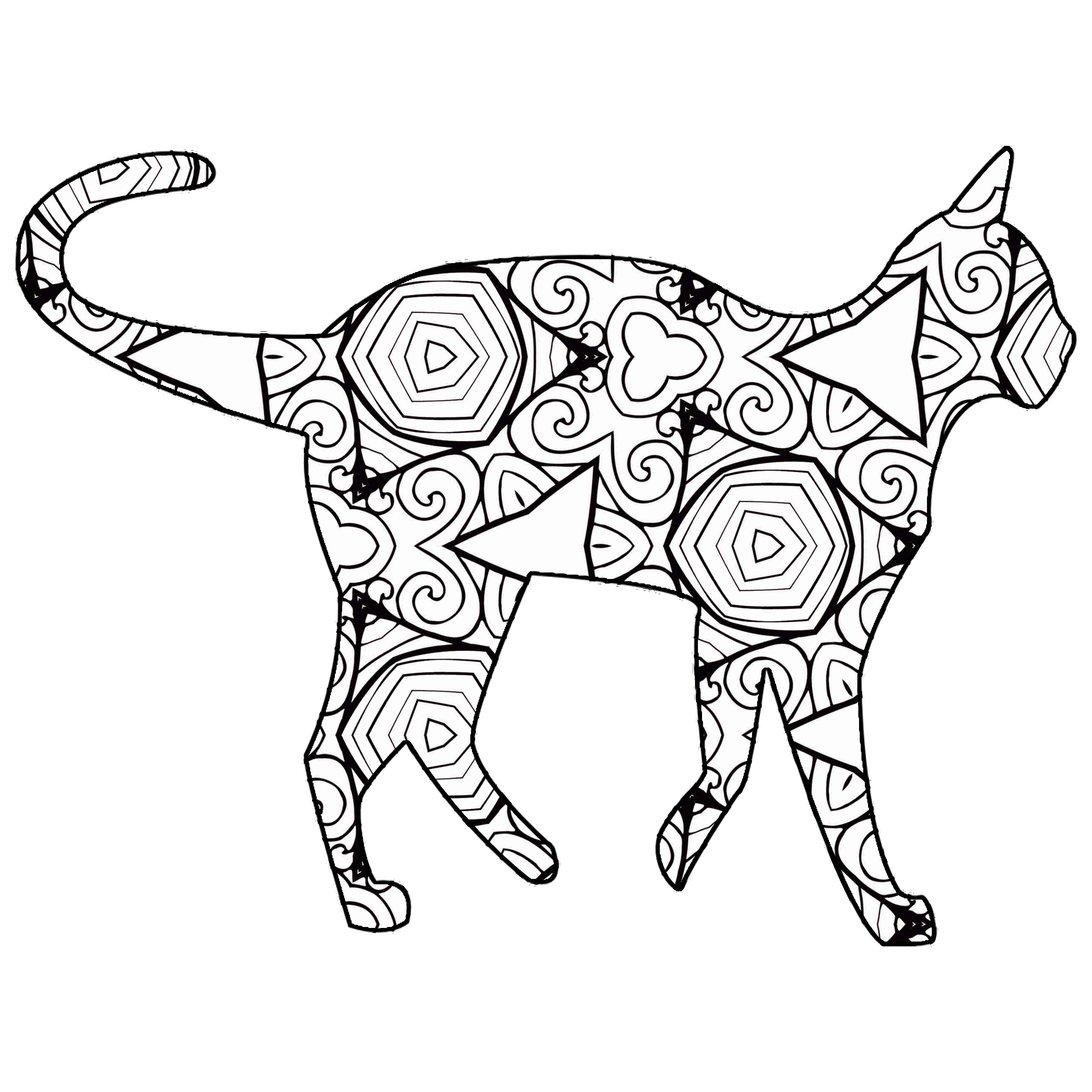 4500x4500 Hd Wallpapers Geometric Elephant Coloring Pages Dggiandroid Ml