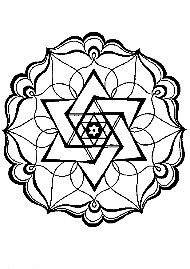 618x874 Geometric Coloring Pages