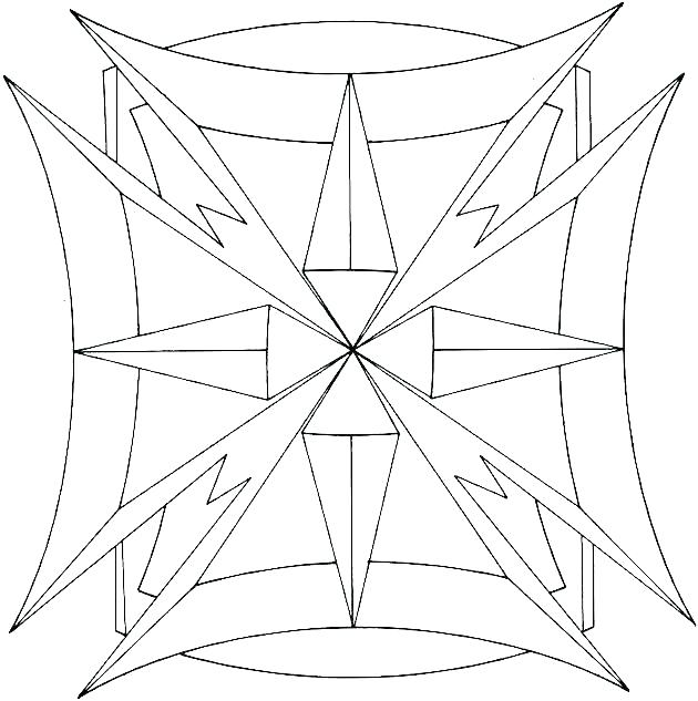 630x633 Geometric Pattern Coloring Pages For Adults Shapes Coloring Pages