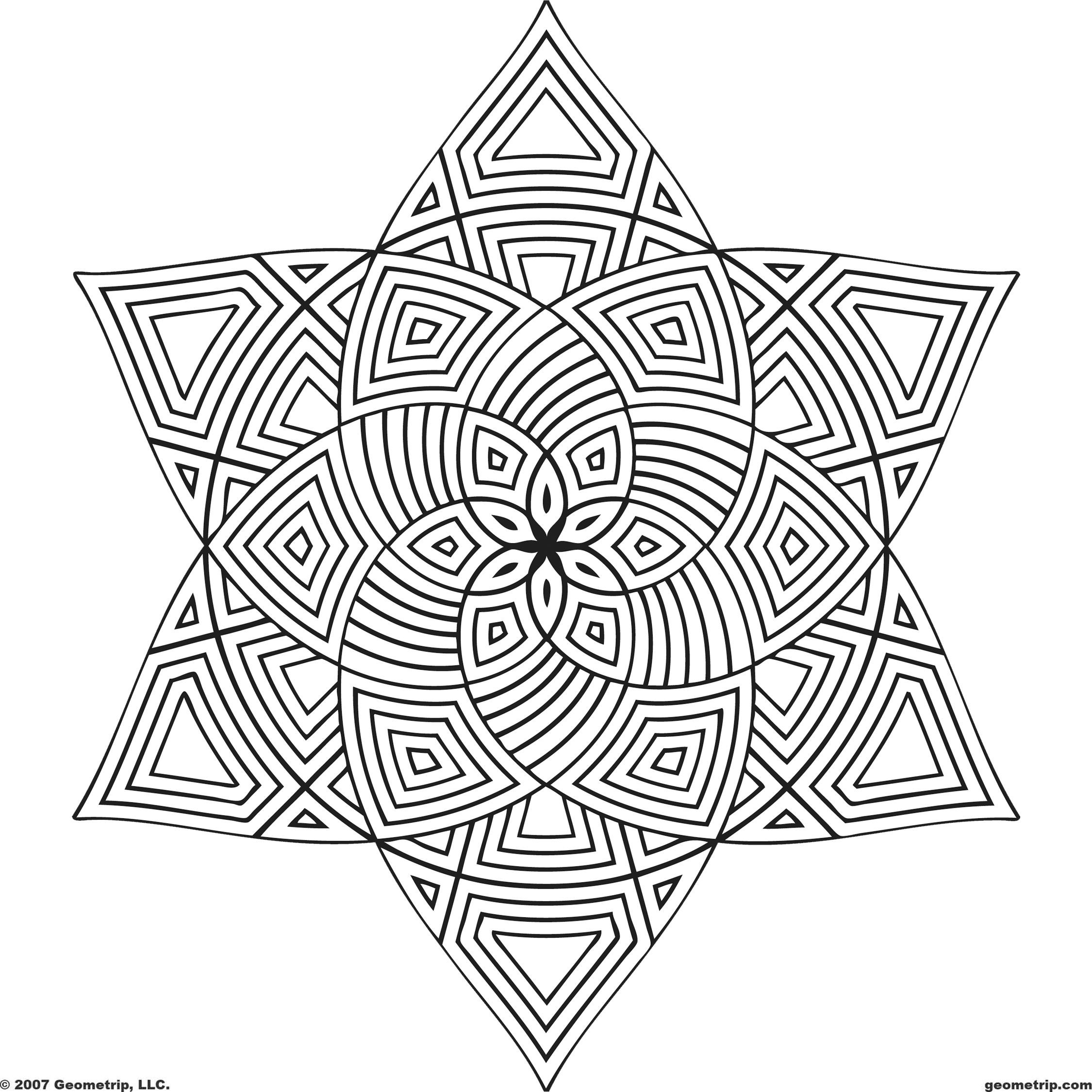 2250x2250 Coloring Pages Adults Geometric Geometric Patterns Coloring