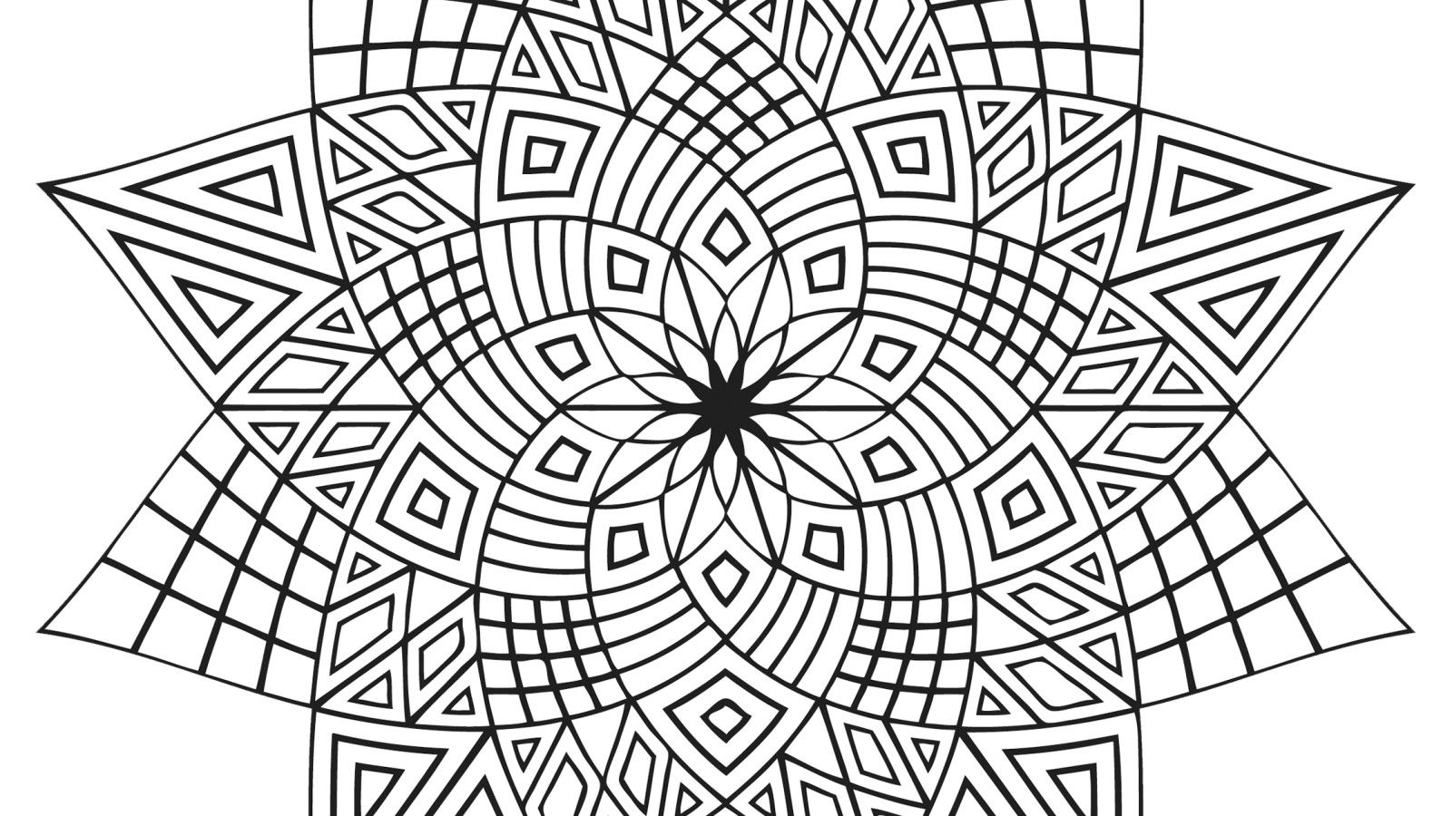 1600x900 Islamic Geometric Patterns Coloring Pages Hagio Graphic Arabic